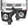 Full Set Fog Light Spot Driving Lamp KIT (Black) For Toyota Hiace 10~11 TRH KDH