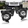 Full Set Fog Light Spot Driving Lamp KIT (Black) For Toyota Hiace 14~19 TRH KDH