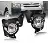 Full Set Fog Light Spot Driving Lamp KIT (Chrome) For Toyota Hiace 14~19 TRH KDH