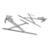 FRONT Pair LH+RH Electric Window Regulator No Motor For Mitsubishi Triton 15~23