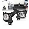 Full Set Fog Light Spot Driving Lamp KIT (Chrome) For Toyota Hiace 10~11 TRH KDH
