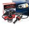 Ozeparts X2 (With Fan) Pair of (HB4 / 9006) LED Head Light Lamp Globes | Car Headlight Bulbs Kit Low Beam Headlamp Globes Conversion Lamps Bulb 6000k
