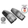 TYC Fits Ford Falcon XD XE XF XG XH Ute Panel Van 1981~1998 | Taillights Tail Lights Rear Lamps (Clear Smokey) | Pair of LH Left Hand + RH Right Hand