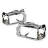 Pair LH+RH Head Light Case Rim Surround Chrome For Mazda Bravo UF Ute 1996~1999