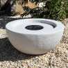 Semi Sphere Water Fountain (White Stone Finish)