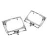 Pair LH+RH Head Lamp Case Rim Surround Chrome For Toyota Hilux 4WD 1988~1991