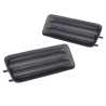 Pair LH+RH Fog Light Cover Grille Insert Black For Holden Rodeo RA 2003~2007