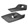 Ozeparts Fits Ford Transit Custom Van VN Series 2012~2017 | FogLight Fog Lamp Bezels Covers Inserts Grey (With Fog Hole) | Pair of LH Left + RH Right