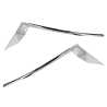 Pair LH+RH Head Light Mould Trim Chrome For Toyota Landcruiser Prado J150 17~On