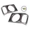 Pair LH+RH Head Light Case Rim Surround Chrome For Toyota Landcruiser FJ60 80~87