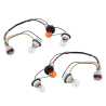 Tail Light Wirings Harness Sockets & Globes (SET LH+RH)