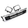 Front Main Grille + Head Light Rims Chrome For Toyota Hilux 4WD LN106 1991~1994