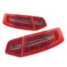 Ozeparts Fits Audi A6 / S6 C6 Series 2 2008~2011 4 Door Sedan | Inner Taillights + Boot Lid Reverse Tail Lights Rear Lamps (LED) | Pair of LH + RH