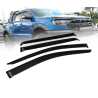 Ozeparts Fits Ford Ranger PX Series 1 & 2 & 3 2011~2022 Dual Cab Ute | Complete Set of 4 Pcs Weathershield Weather Shields Sun Window Visor