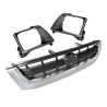 Front Main Grille Chrome Type 1 + Head Light Rims For Toyota Hilux 2WD 4WD 01~05
