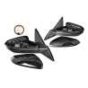 Ozeparts Fits Honda Civic 10th Generation FC FK 2016~2022 Sedan Hatch | Electric Power Door Mirrors (3 Pins - Gloss Black) | Pair of Left + Right