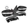 Ozeparts Fits Nissan Qashqai J11 Series 1 2014~2017 | Electric Power Door Mirrors (7 Pins - Gloss Black) | Pair of LH Left Hand + RH Right Hand