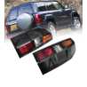 DEPO Fits Nissan Patrol Y61 GU Wagon 2004~2016 | FULL Function 3 Globe Type Taillights Tail Lights Rear Lamps (Smoked Black) | Pair of Left + Right