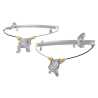 Ozeparts Fits Nissan Navara D22 Ute 1997~2006 | FRONT Electric Power Door Window Regulators (No Motor) | Pair of LH Left Hand + RH Right Hand