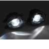 New Replacement 2 Pcs Fog Lamp Assembly LED Black Projector Style