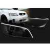 Pair Headlight Protectors With LED DRL Stripe For Holden Commodore VE Series 1