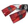 DEPO Fits Nissan Patrol Y61 GU Wagon 2004~2016 | FULL Function 3 Globe Type Taillights Tail Lights Rear Lamps (Clear Red) | Pair of LH Left + RH Right