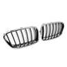 Ozeparts Fits BMW X3 F25 Series 1 2010~2014 | Main Radiator Upper Kidney Grilles Top Grills (Chrome Black) | Pair of LH Left Hand + RH Right Hand