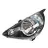 TYC Fits Honda Jazz GD Series 2 2004~2008 5 Door Hatch GLi / VTi | Headlight Head Light Front Lamp (Black) | LH LHS Left Hand (Passenger Side)