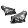 Set / Pair LH+RH Head Light Front Lamp Black For Holden Astra AH Series 04~10