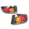 Set Pair LH+RH Tail Light Lamp Black For Mazda 3 BK s1 03~06 4 Dr Sedan SP23