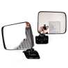 Pair LH+RH Manual Door Mirror BLK For Mitsubishi Triton Ute ME MF MG MH MJ 89~96
