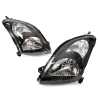Set Pair LH+RH Head Light Lamp (Black) For Suzuki Swift Sport RS416 2005~2011