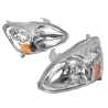 Pair of LH+RH Head Light Lamp For Toyota Echo BT 4 Door Sedan 2002~2005