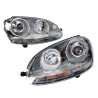 Pair LH+RH Head Light Grey Xenon HID For VW Volkswagen Golf GTI R32 2005~2009