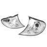 TYC Fits BMW 3 Series E46 2001~2005 4 Door Sedan / 5 Door Wagon | Corner Lights Turn Indicator Lamps (Silver) | Pair of LH Left Hand + RH Right Hand