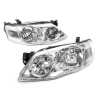 TYC Fits Ford Falcon Fairmont Futura BF Series 2 & 3 2006~2008 Sedan Ute Wagon | Headlights Head Lights Front Lamps (Chrome) | Pair of LH+RH