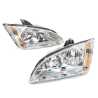 TYC Fits Ford Focus LS LT Hatch Sedan 2005~2009 | Headlights Head Lights Front Lamps (Chrome) | Pair of LH Left Hand + RH Right Hand