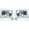 Pair Head Light Lamp With H4 Globe Glass Lens For Toyota Hiace 1982~2004