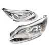 TYC Fits Ford Focus LW 2011~2015 Sedan & Hatch | Head Lights Front Lamps Halogen (Chrome) | Pair of LH Left Hand (Passenger) + RH Right Hand (Driver)