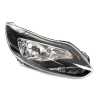TYC Fits Ford Focus LW 2011~2015 Sedan & Hatch | Headlight Head Light Front Lamp Halogen (Black) | RH RHS Right Hand (Driver Side)