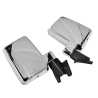 Set Pair LH+RH Manual Door Mirror Chrome For Toyota Landcruiser 60 Series 80~90