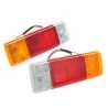 Fits Toyota Hilux Landcruiser TRAY 1988~On Tail Light Lamp Square Pair / Set