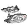TYC Fits Ford Falcon AU Series 2&3 / Fairmont Series 1&2 1998~2002 | Headlights Head Lights Front Lamps Chrome | Pair of LH Left Hand + RH Right Hand