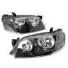 Ozeparts Fits Ford Territory SX SY Series 1 2004~2009 | Headlights Head Lights Front Lamps (Black Reflector) | Pair of LH Left + RH Right