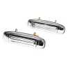 FRONT Pair LH+RH Outer Door Handle CHR For Mitsubishi Pajero NH NK NJ NL 91~00