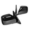 Set Pair LH+RH Manual Door Mirror Black For Toyota Landcruiser 100 Series 98~07