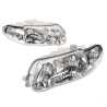 Set Pair LH+RH Head Light Halogen Chrome Tear Drop For Holden Commodore VX VU