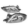 TYC Fits Ford Falcon / Fairmont AU Series 1 1998~2000 Sedan Ute Wagon | Headlights Head Lights Front Lamps (Silver Grey) | Pair of LH Left + RH Right