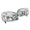 TYC Fits Nissan X-Trail Xtrail T30 2001~2007 | Head Lights Front Lamps With Corner Indicators | Set 4 Pcs of LH LHS Left Hand + RH RHS Right Hand