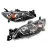 Set Pair LH+RH Head Light Lamp For Mazda 3 BK SP23 / 4 Door SEDAN 2003~2009